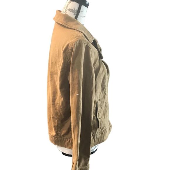 Old Navy Brown Moto Jacket Size Medium - Picture 9 of 10